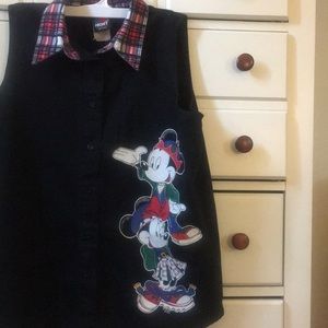 Rare vintage Disney sleeveless button down